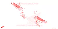 AMORTECEDOR TRASEIRO/ ESTRIBO ASSENTO TRAS. para Honda ADV 350 WITHOUT TOP CASE 2023