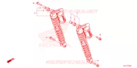 AMORTECEDOR TRASEIRO para Honda ADV 350 WITHOUT TOP CASE 2023