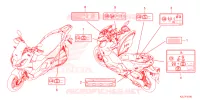 ETIQUETA CUIDADO para Honda ADV 350 WITHOUT TOP CASE 2023