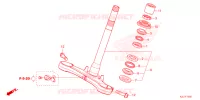 FORQUILHA FRENTE/COLUNA DIRECCAO para Honda ADV 350 WITHOUT TOP CASE 2023