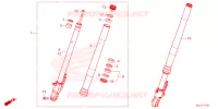 FORQUILHA FRENTE/COLUNA DIRECCAO para Honda ADV 350 WITHOUT TOP CASE 2023