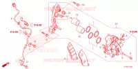 PINCA TRAVAO FRENTE para Honda FORZA 250 ABS TOP CASE 2023