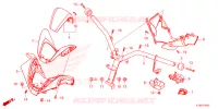PUNHO DIRECCAO/COBERTURA GUIADOR para Honda FORZA 250 ABS TOP CASE 2023