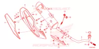 SILENCIADOR ESCAPE  para Honda FORZA 250 ABS TOP CASE 2023