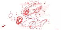 TAMPA CARTER ESQUERDA para Honda FORZA 250 ABS TOP CASE 2023