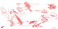 TRUNK LIGHT/MIRROR para Honda FORZA 250 ABS TOP CASE 2023