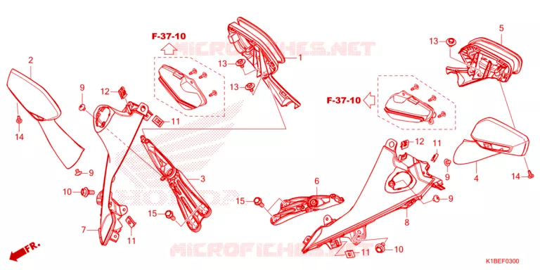 TRUNK LIGHT/MIRROR Honda SCOOTER 350 FORZA 2023  NSS350AP_TB