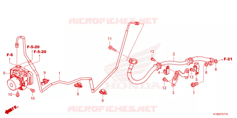 TUBO DO FREIO TRASEIRO Honda SCOOTER 350 FORZA 2024  NSS350AP_TB