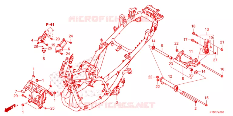 CORPO QUADRO Honda SCOOTER 350 FORZA 2023  NSS350AP