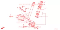 FORQUILHA FRENTE/COLUNA DIRECCAO para Honda CRF 250 RALLY 2024