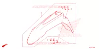 GUARDA LAMAS FRENTE/PISO POUSA PES para Honda CRF 250 RALLY 2024