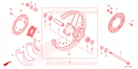 RODA TRASEIRA para Honda CRF 250 RALLY 2024