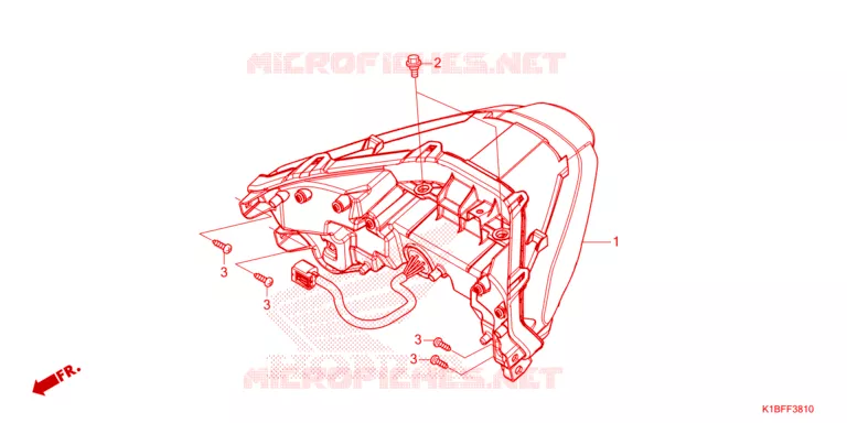 LUZ COMBINADA TRASEIRA Honda SCOOTER 350 FORZA 2023  NSS350AP