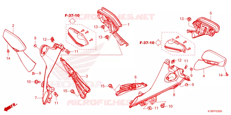 TRUNK LIGHT/MIRROR Honda SCOOTER 350 FORZA 2023  NSS350AP