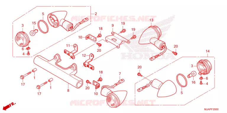 FAROLIM PISCA Honda MOTO 750 SHADOW 2023  VT750CSP