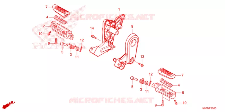 POUSA-PES Honda MOTO 125 MONKEY 2023  Z125MAP