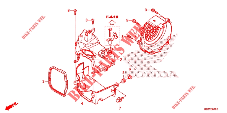RESGUARDO/COBERTURA VENTOINHA para Honda ZOOMER 110 X 2021