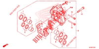 PINCA DE TRAVAO FRENTE ESQUERDA (VFR800FE/G) para Honda VFR 800 F 2015