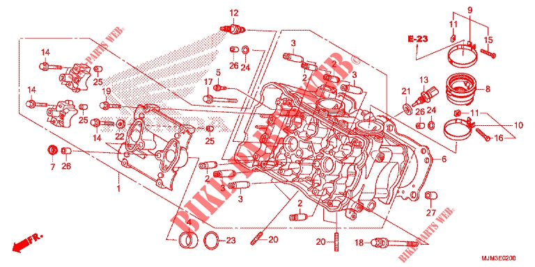 CABECA MOTOR para Honda VFR 800 F 2014