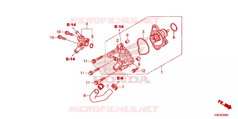 BOMBA AGUA Honda SCOOTER 150 PCX 2016  WW150EX2F