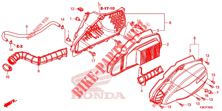 FILTRO AR para Honda PCX 150 2015