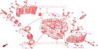 CABECA CILINDRO TRASEIRO para Honda VT 1100 SHADOW C2 SABRE 2000