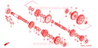 CAIXA DE VELOCIDADES para Honda VT 1100 SHADOW C2 SABRE 2000