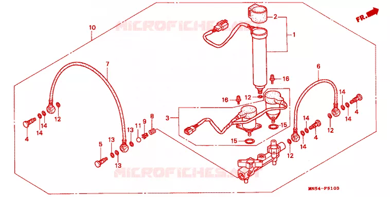DISTRIBUIDOR AR Honda MOTO 1500 GOLD-WING 1989  GL1500K