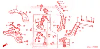 PUNHO GUIADOR/PONTE SUPERIOR/ COLUNA DIRECCAO para Honda GL 1800 GOLD WING ABS 2002