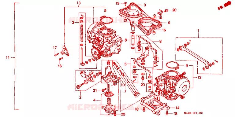 CARBURADOR Honda MOTO 1500 GOLD-WING 1996  GL1500SET
