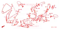 CARENAGEM FRONTAL para Honda CBR 600 RR 2005