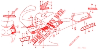 EMBLEMA/FAIXA para Honda VFR 400 R3 HRC Without speed warning light 1992