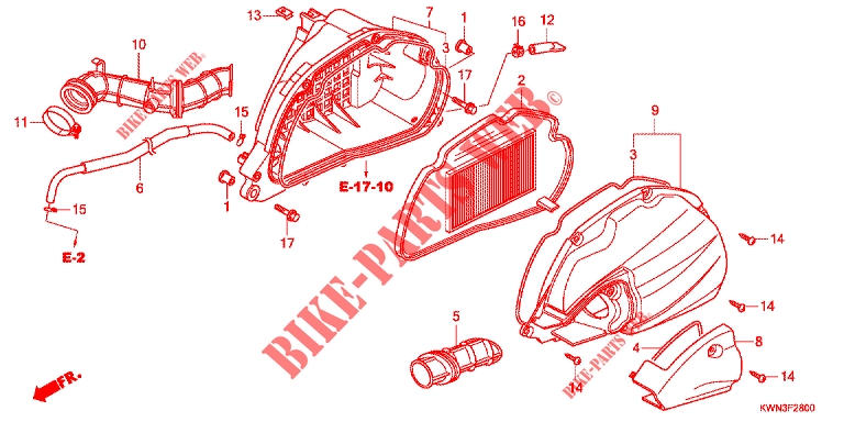 FILTRO AR para Honda PCX 125 2013