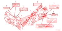 ETIQUETA CUIDADO para Honda CBR 500 R 2014