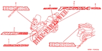 EMBLEMA/FAIXA para Honda FORZA 250 S ABS IDLE STOP 2000