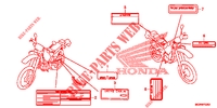     ETIQUETTE DE PRECAUTIONS para Honda XR 650 L 2023