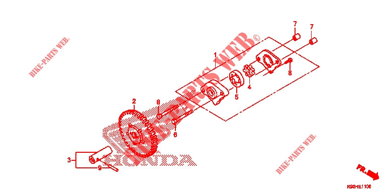     POMPE A HUILE para Honda SCOOPY 110 URBAN TEAM 2020