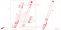 FORQUILHA FRENTE para Honda ADV 350 ROADSYNC 2023