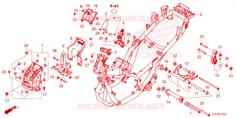 CORPO QUADRO Honda SCOOTER 350 ADV 2023  ADV350AP_3TH