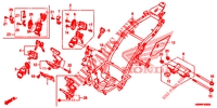     CARROSSERIE DE CHASSIS para Honda CLICK 125 SPOKED WHEELS 2021