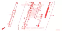 FORQUILHA FRENTE para Honda CLICK 125 I Idling Stop Casted Wheels 2017