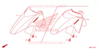 GUARDA LAMAS FRENTE para Honda CLICK 125 I Idling Stop Casted Wheels 2017