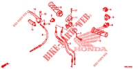     LEVIER DE GUIDON/COMMUTATEUR/CABLE para Honda WAVE 110 Front brake disk, Kick start, Spoked wheels 2020