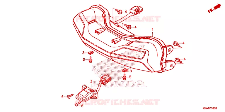 FAROLIM TRASEIRO Honda SCOOTER 150 ADV 2020  ADV150AL