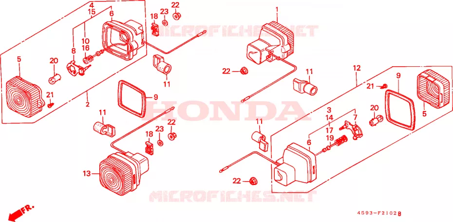 PISCA(3) Honda MOTO 110 CT 1998  CT110P