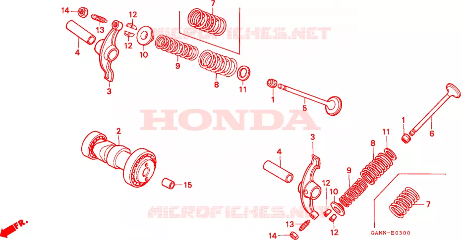 ARVORE CAMES/VALVULA Honda MOTO 70 DAX 1992  ST70N
