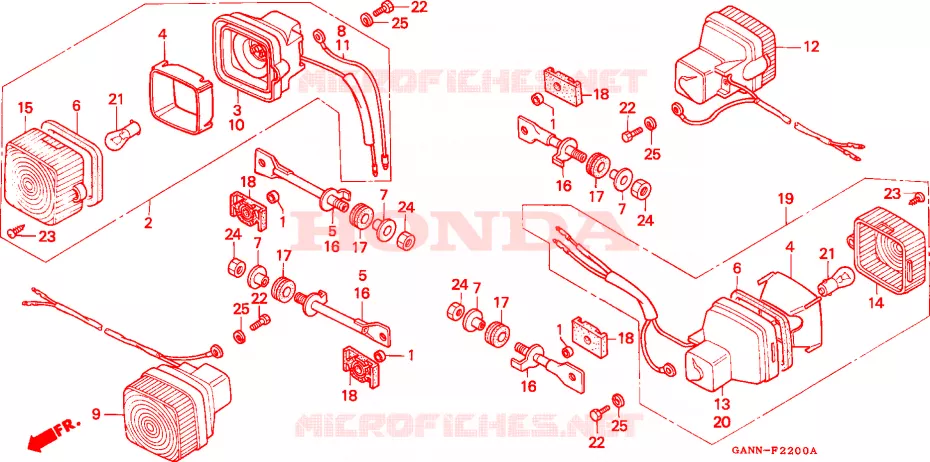 PISCA Honda MOTO 50 DAX 1994  ST50R