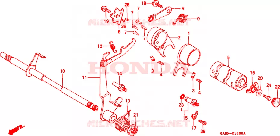 TAMBOR MUDANCAS Honda MOTO 50 DAX 1993  ST50N