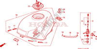 DEPOSITO COMBUSTIVEL para Honda NSR 75 HRC 1994