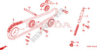 CORRENTE ARVORE CAMES/TENSOR para Honda C 90 circle shape winker 2002